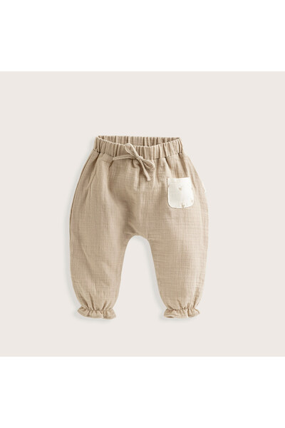 Chakra Little Swan Ruffle Trousers Mink