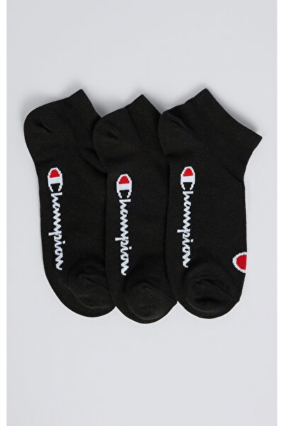 Champion Basics 3Pk Sneaker Socks Black Unisex Socks-U20100-Kk001