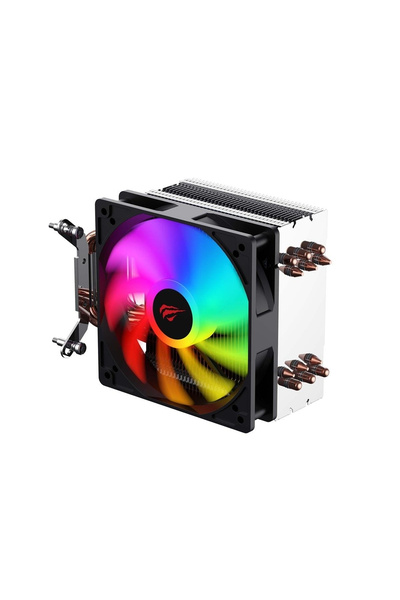 Havit Gamenote F2005 120mm RGB Tower Type Processor Fan أنبوب نحاسي Intel LGA1700