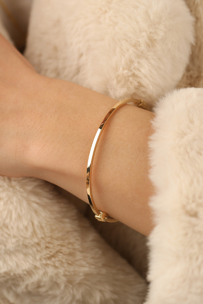 Çgk Çiğdem Gürel Kuyumculuk Düz Kelepçe Altın Bilezik