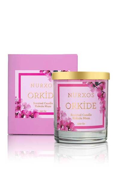 nurxos 9656 Orkide 220 gr Kokulu Mum 8681124696564