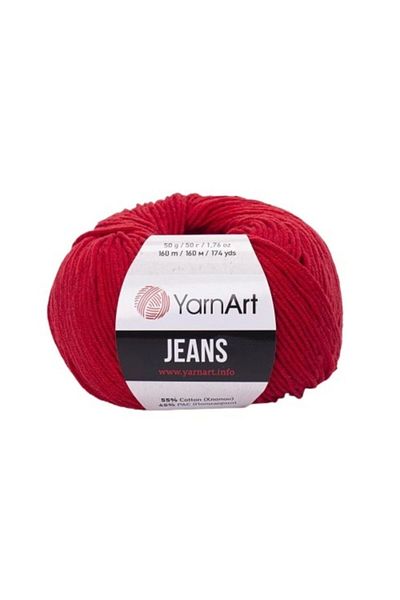 Yarnart Jeans Amigurumi Knitting Thread 5 Pack 90 Red Amigurumi Baby Thread