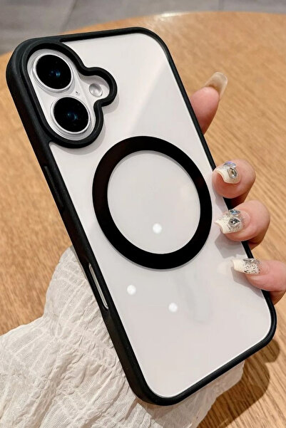 Vip Case Apple Iphone 16 Plus Uyumlu Magsafe Wireless Şarj Özellikli Silikon Kamera Çıkıntılı Rema Kılıf