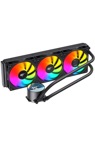 Havit مبرد سائل للمعالج Gamenote F2002 مقاس 360 مم أسود - متوافق مع AM5 وIntel LGA1700