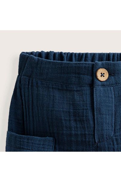 Chakra Navy Blue Marine Cargo Pants