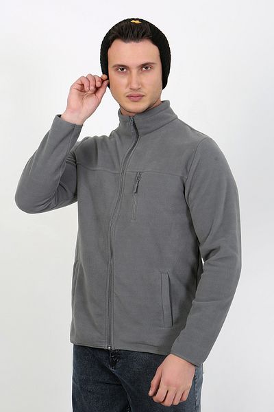 UOMOPARK Ζακέτα 6019 Regular Fit με απαλή υφή Winter Micro Fleece
