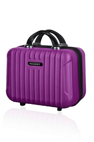 POLO&SKY Geantă de machiaj și valiză de mână Purple Color Class