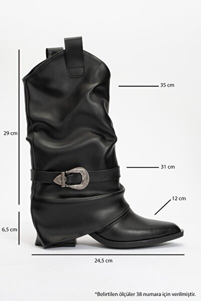 LuviShoes Dámské krátké kozačky na tlustém podpatku s přezkou OKUS Black Skin