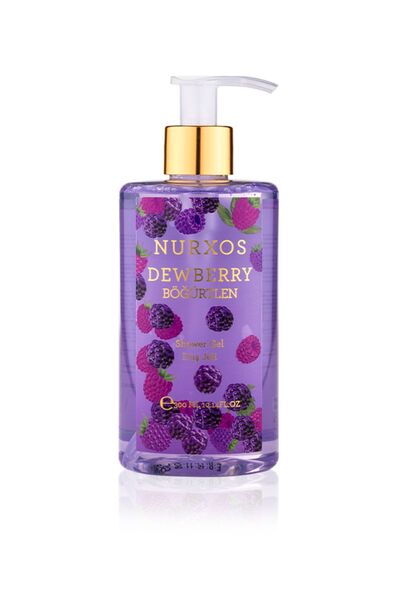 nurxos Böğürtlen (Dewberry) Duş Jeli 300 ML – Meyvemsi Tatlı - 9226