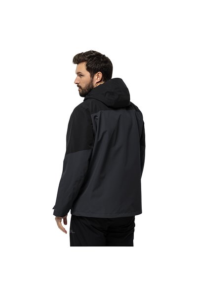 Jack Wolfskin Glaabach 3in1 Erkek Siyah Outdoor Ceketi ERKEK OUTDOOR CEKETİ