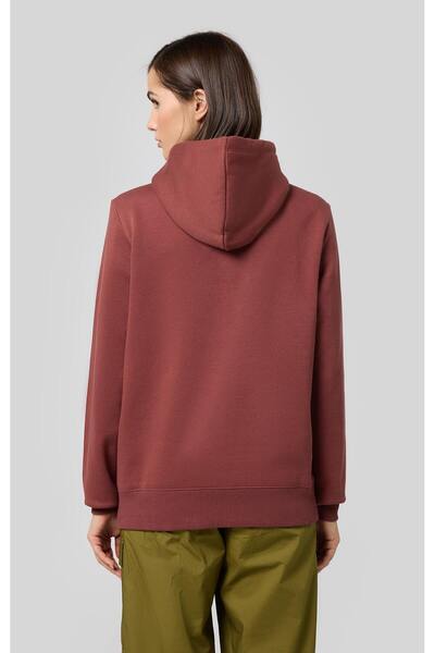 Champion Script Shop Hooded Sweatshirt Kahverengi Kadın Kapüşonlu Sweatshirt -117530-MS524