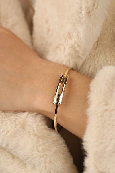 Çgk Çiğdem Gürel Kuyumculuk Ajda Tarzı Kaburga Kelepçe Altın Bilezik