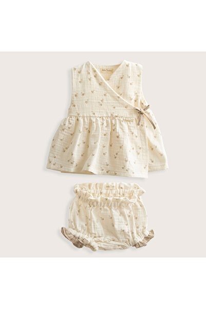 Chakra Little Swan Bluz-alt Set Ekru