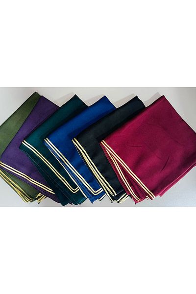 Deevy Premium Chiffon Scarf with Gold Decor