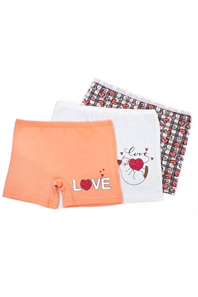 Öts Girl - Colorful 3-Piece Love Printed Boxer Set