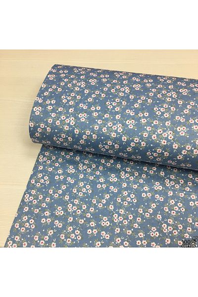 Renk Tekstil Petite Blooms Patterned Poplin Fabric - Φόρεμα - Παπλωματοθήκη - Σεντόνι - Χόμπι