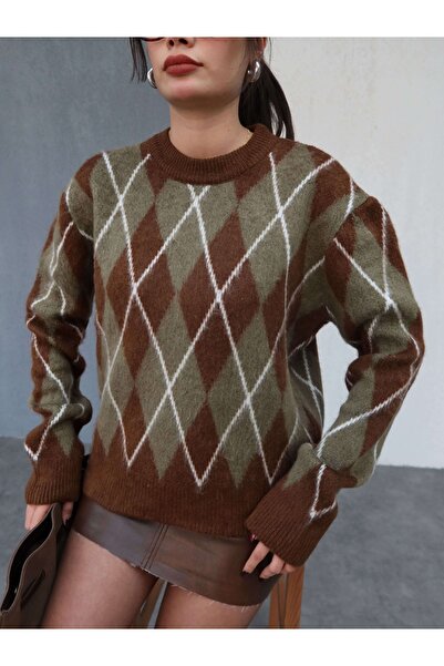 ESRAHELVACI Rectangular Pattern Sweater