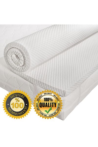 mandeep Copy - 7 cm Orthopedic Visco Bed Pad Mattress Zippered Gift Pillowcase