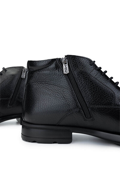Tamer Tanca Erkek Hakiki Deri Siyah Deri Klasik Bot
