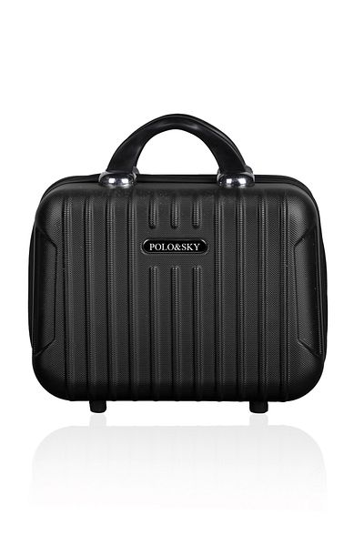 POLO&SKY Black Abs Makeup Bag - Class Model Hand Suitcase