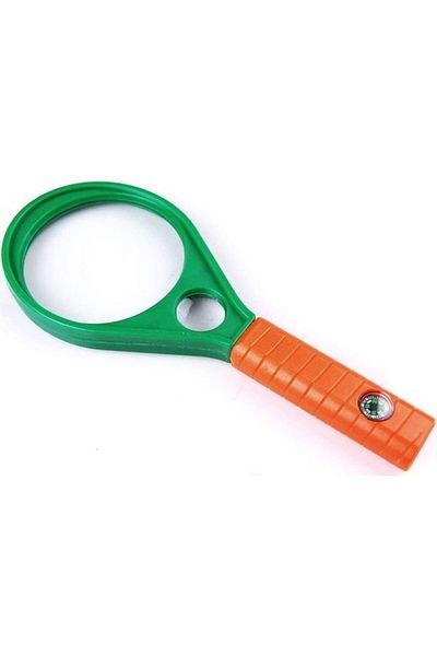 Nikula Optical Glass Handheld Magnifying Glass 65Mm 6X 4X With Compass Kids And Adults Mg89075