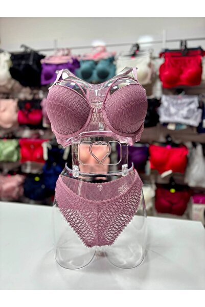 Hirazenmoda Front Opening Padded Bra Set