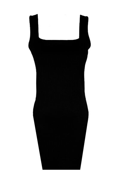 Weweus Γυναικείο Μαύρο Φόρεμα 247 - Απλό Σχέδιο