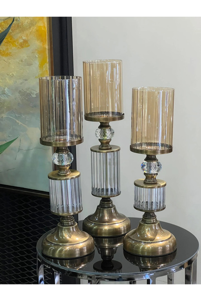 TASARIMHMODA Üçlü Antik Şamdan
