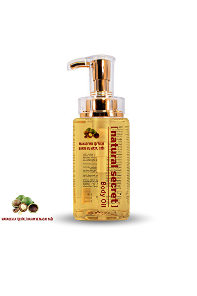 Natural Secret Makademia İçerikli Bakım ve Masaj Yağı 300ml / MACADAMIA MASSA...