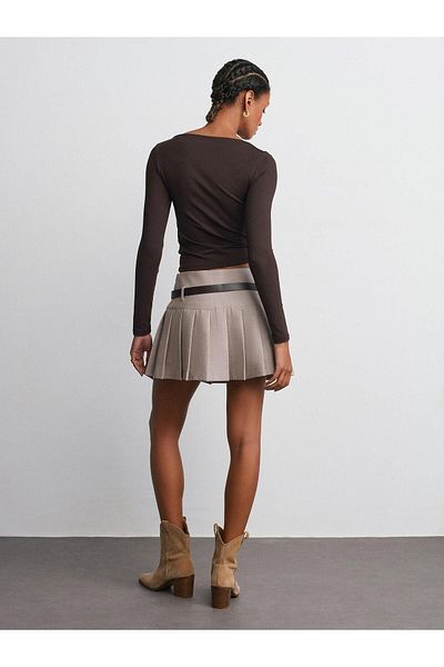 Dilvin 31415 Tricou asimetric cu mânecă lungă