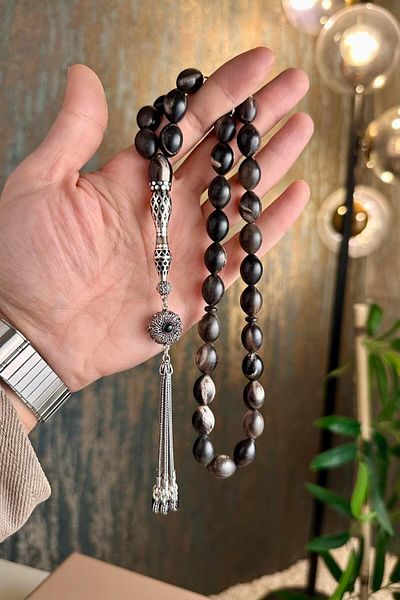 dergah tesbih Collectable Special Silver Design Imame Bu-Falo Boy-Nuzu Rosary