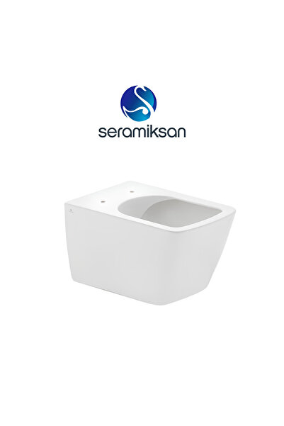 Seramiksan Luna Kanalsız Asma Klozet A061042H, Seramiksan Duroplast Yavaş Kapak