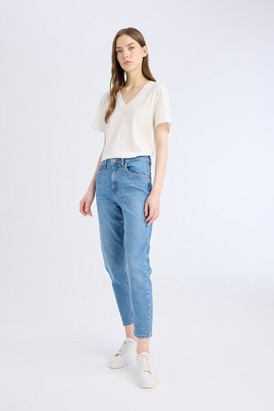 DeFacto Lina Comfort Mom - High Waist Anke Length Jean C7613ax24au