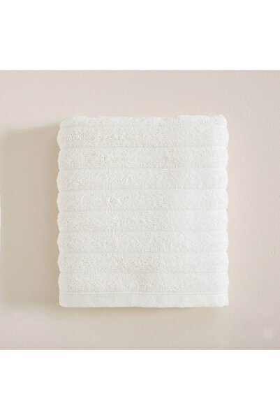 Chakra Waved Yüz Havlusu 50x80 cm Ekru