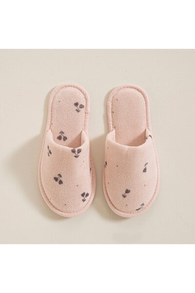 Chakra Papuci de baie roz Dusty Floral