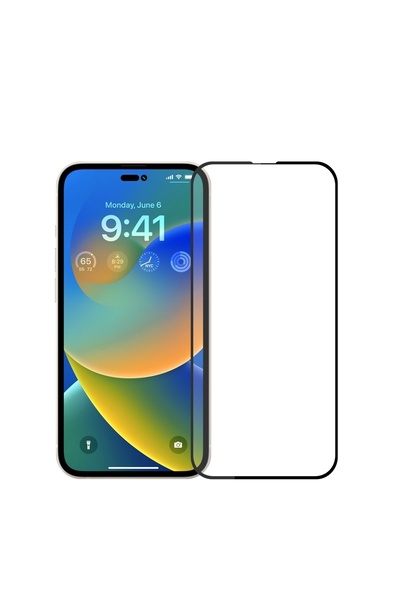 PSGT Apple iPhone 13/13Pro/14 Uyumlu Tam Kapatan Tamperli Cam Ekran Koruyucu ...