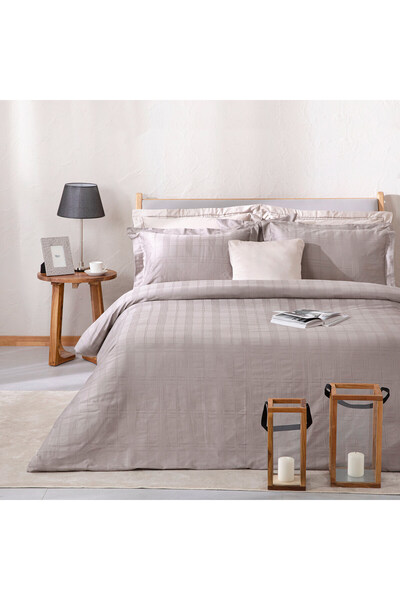 Chakra Saule Nevresim Seti 200x220 cm Bej