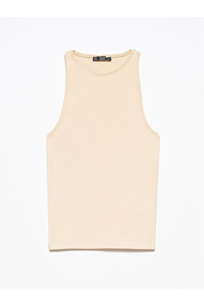 Dilvin 3694 T-Shirt mit Neckholder – Weiß