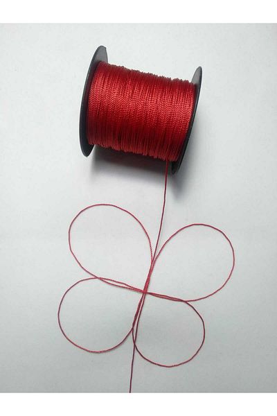 Eskişehir hobi sanat 0.8 mm 100 Meters Rosary Thread Red Color