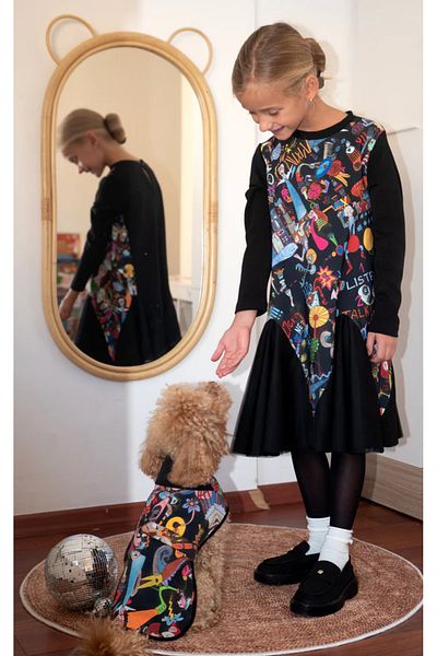 SheShe ROCHIE DETALIATA TUL 04-12 ANI - NEGRA
