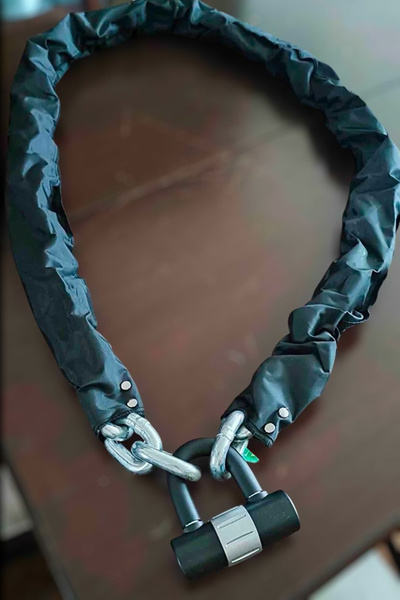 PADRİ motosiklet  13 Mm 3 Metre Kesilmez Çelik Motorsiklet Zincir çelik Kilit...