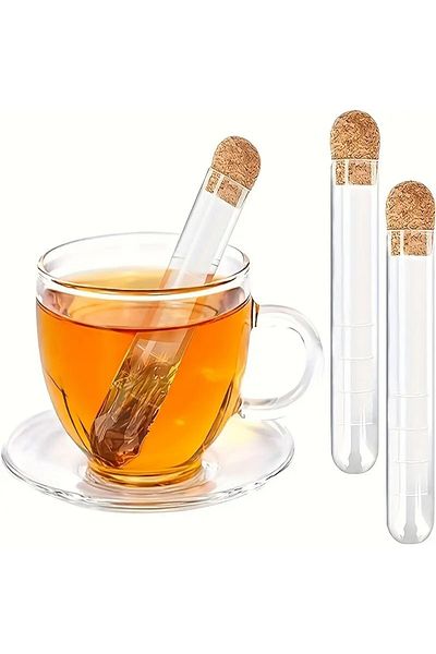 Ottokozmo Clear Glass Tea Filter Tea Infuser Glass Tea Strainer Tea Filter Strainers
