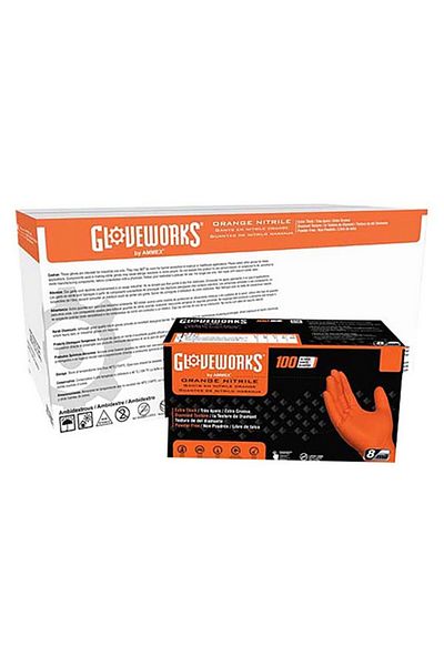 Ammex Gloveworks Polymer Coated Industrial Nitrile Gloves X-Large