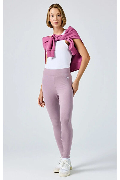 Champion Logo Leggings Mor Kadın Tayt -115491-PS162