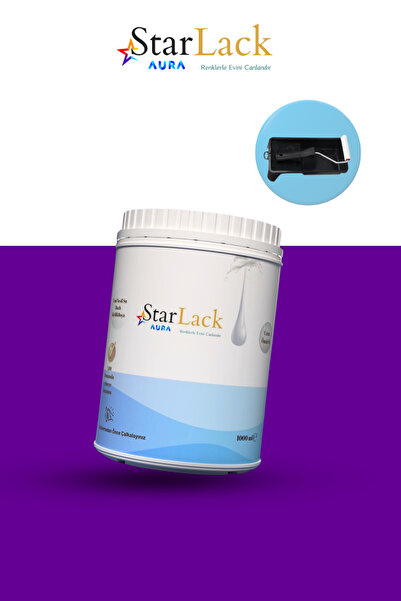 starlack Aura 1000 ml Akrilik Su Bazlı Hobi Dönüşüm Boyası Boyacı Seti Tezgah...