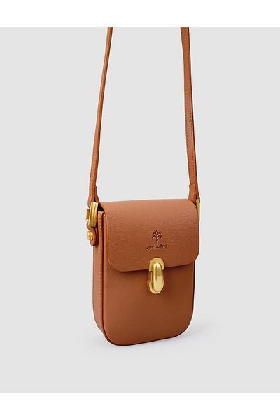 Jacquline Vegan Leather Brown Women's Shoulder Bag