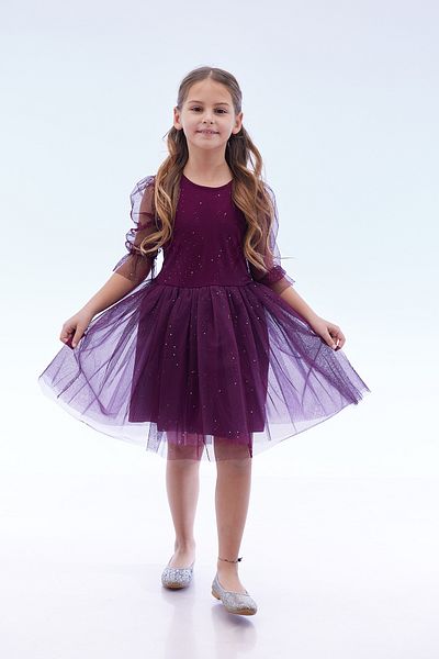 Ahengim Kids Star Print Trendy Girl's Dress - Ak2246