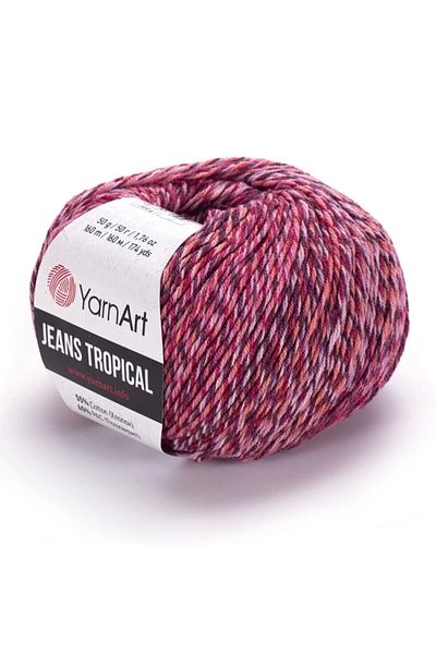 Yarnart Τζιν Tropical - Μαρμάρινο Χειροποίητο Πλεκτό Νήμα Ebruli-615