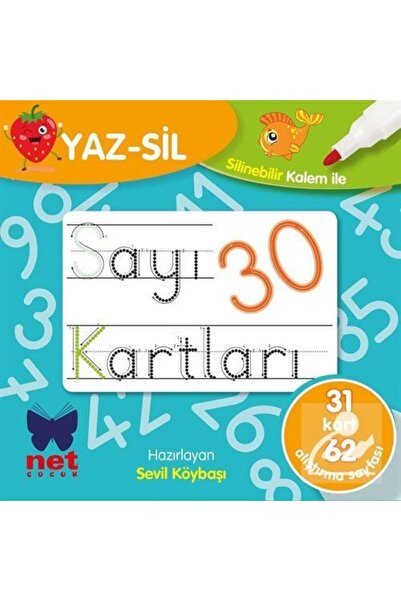 Net Çocuk Yayınları Yaz-sil Sayı Kartları