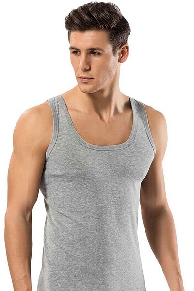 SİERNA Gray Men's Undershirt 6 Pcs Srn-001219